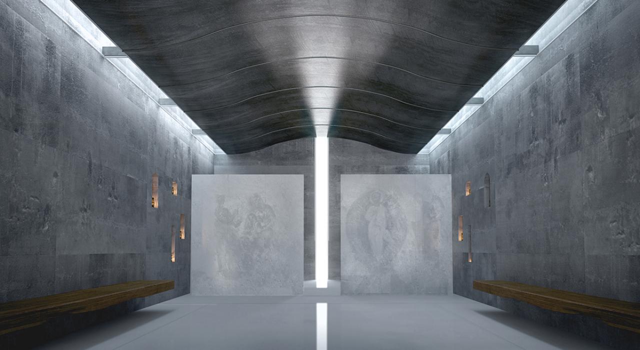 'Ασπροκκλησιά'. Άποψη του έσω χώρου